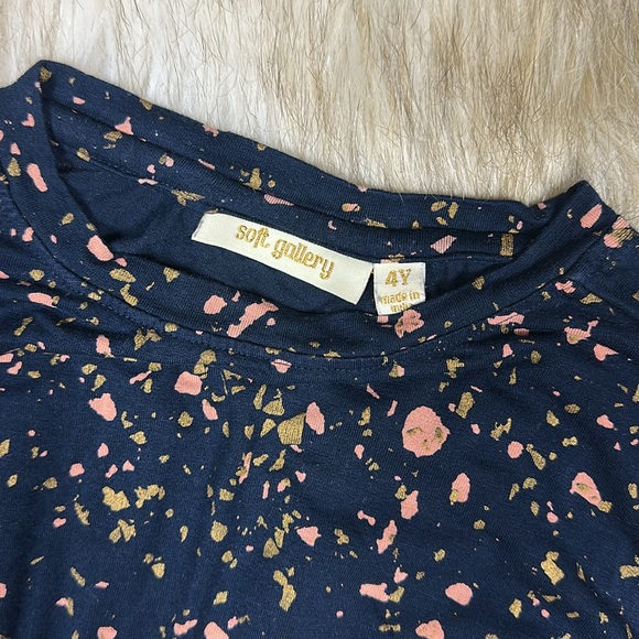 4 Year Soft Gallery Clea Dress- Salute - Terrazzo Blue - Picture 3 of 8